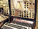 Buchla 100 modular synthesizer at NYU, as part of the electronic music synthesis class.